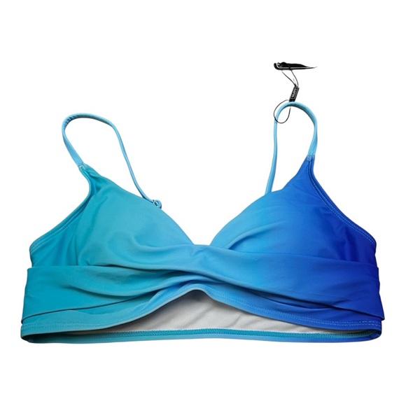 4/$20 NWT Zaful Blue Women's Bikini Top Size M - Picture 1 of 7